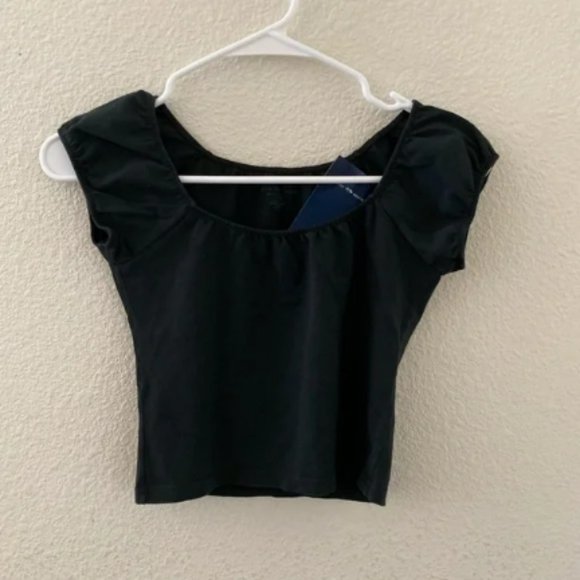 Brandy Melville Tops Brandy Melville Eden Crop Top Black Poshmark